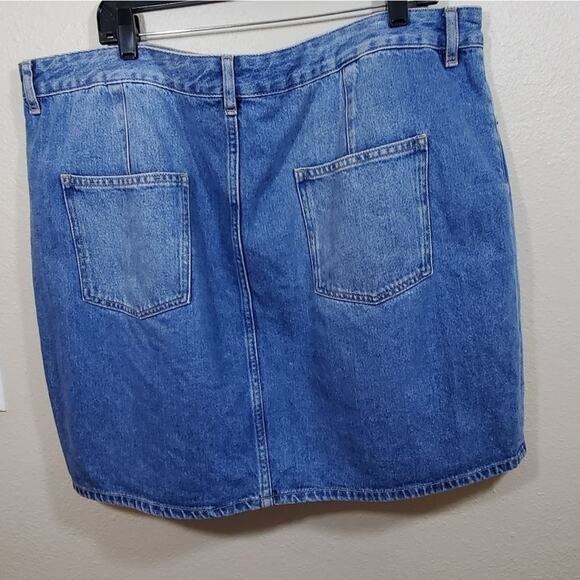 ASOS vintage denim Medium Wash skirt Plus Size UK 22 US‎ 18 - Picture 2 of 6